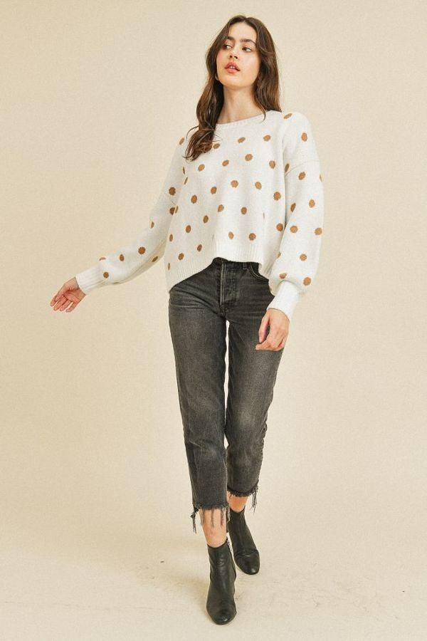 Polka Dots Long Sleeve Top